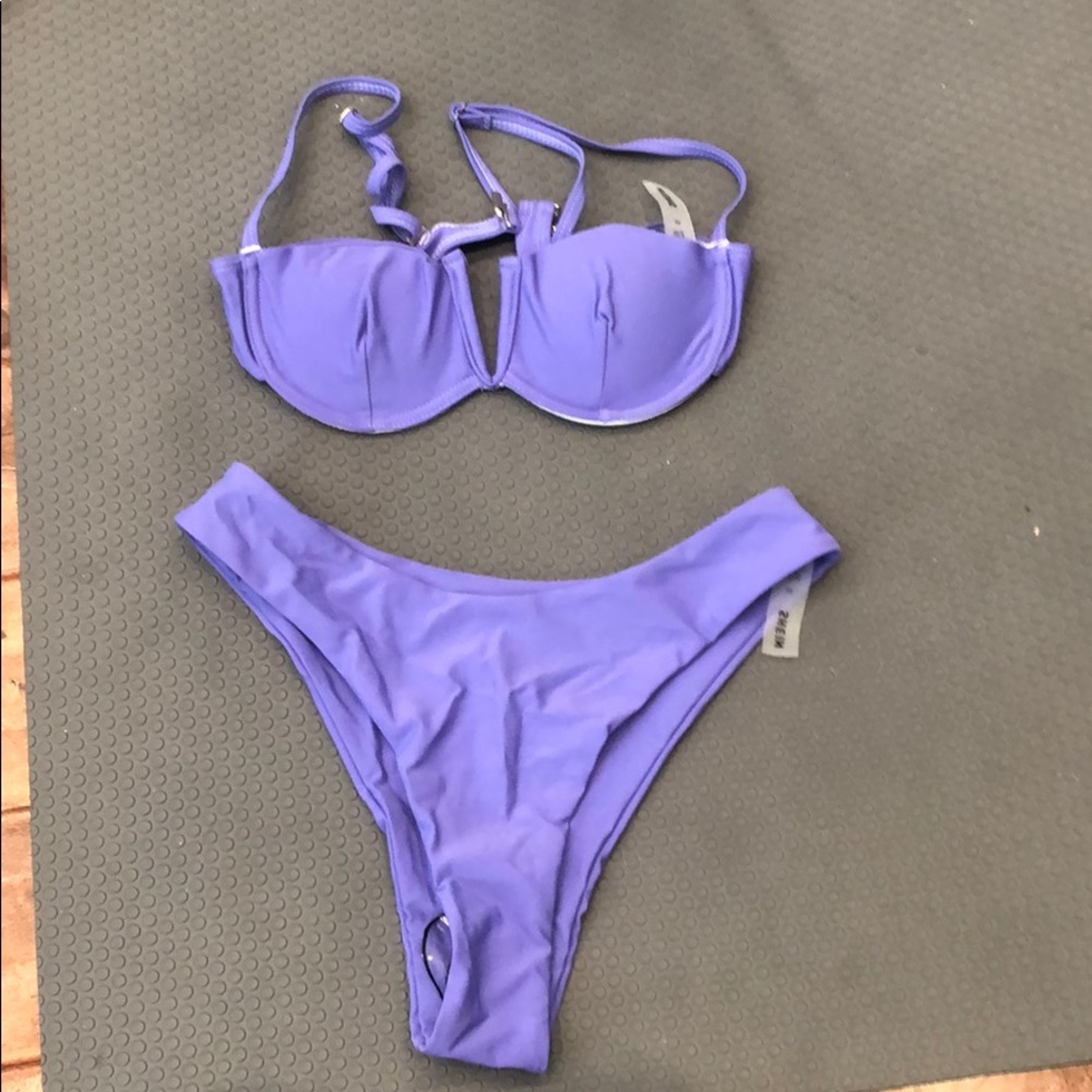 Purple bathing suit